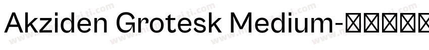 Akziden Grotesk Medium字体转换
